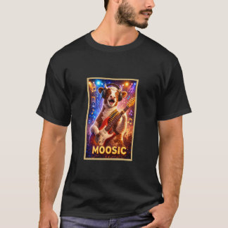 Camiseta Impressão de Arte Paródia de Música de Animal de E