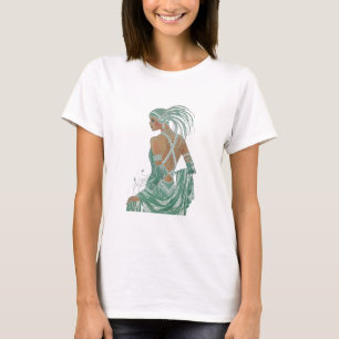 Camiseta Impressão de Arte Vintage Ladies Going Green