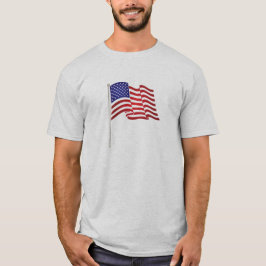 Camiseta Impressão de bandeira muito patriótica e...nós tem