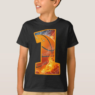 Camiseta Impressão de basquete de primeiro aniversario 1 an