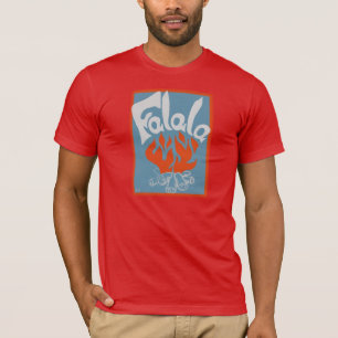 Camiseta Impressão de bloco do vintage de FaLaLa