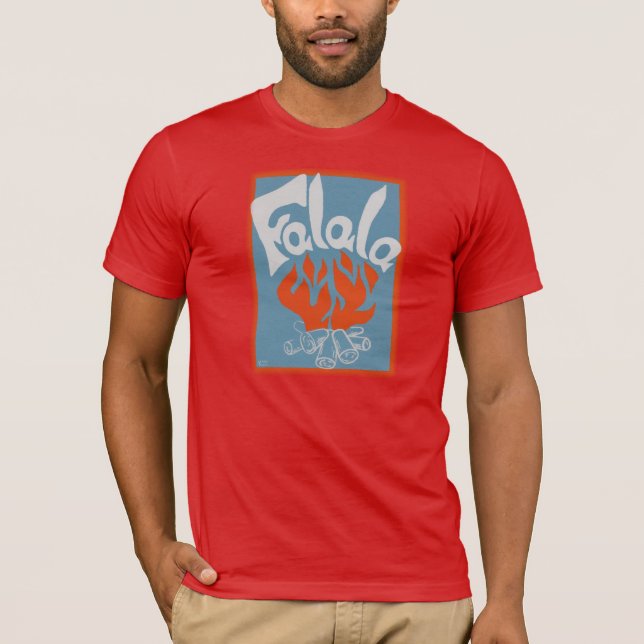 Camiseta Impressão de Bloco FaLaLa Vintage (Frente)