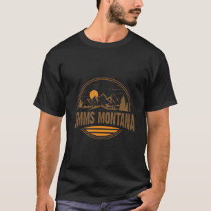 Camiseta Impressão de caminhada na montanha Simms Montana