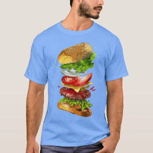 Camiseta Impressão de Cheeseburger 2