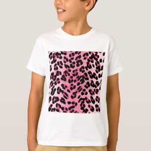Camiseta Impressão de Chita Rosa Rochoso