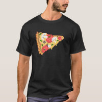 Impressão de comida Pizza PixelArt queijo derretid