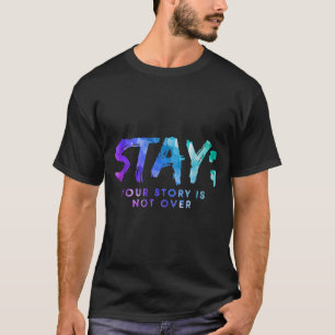 Camiseta Impressão de Conscientização sobre Saúde Mental