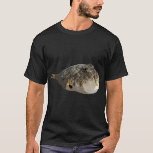Camiseta Impressão de cores do peixe-balão do norte