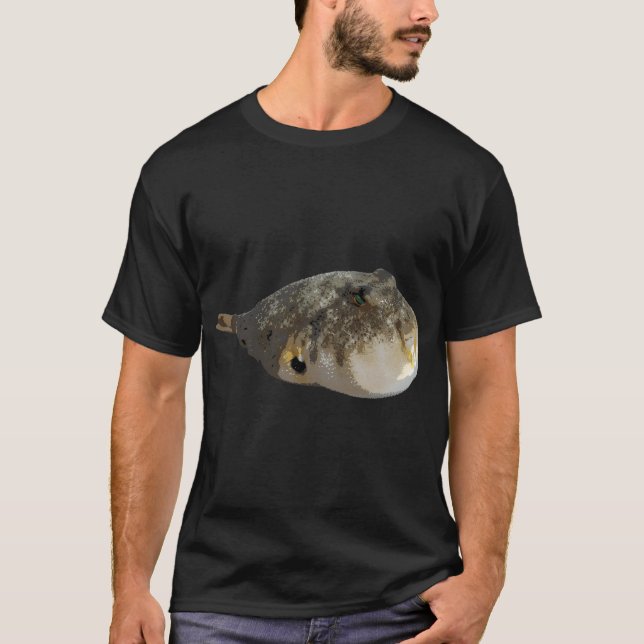 Camiseta Impressão de cores do peixe-balão do norte (Frente)