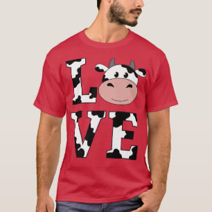 Camiseta Impressão de de Vaca Fazenda de Animal Agricultor