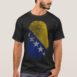 Camiseta Impressão de dedo - Bósnia-Herzegovina