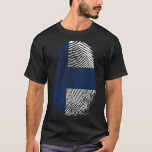 Camiseta Impressão de dedo - Finlândia Suomi