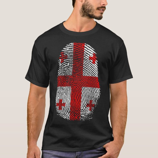 Camiseta Impressão de dedo - Geórgia (Frente)