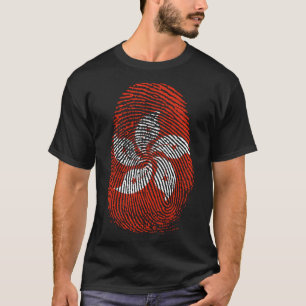 Camiseta Impressão de dedo - Hong Kong