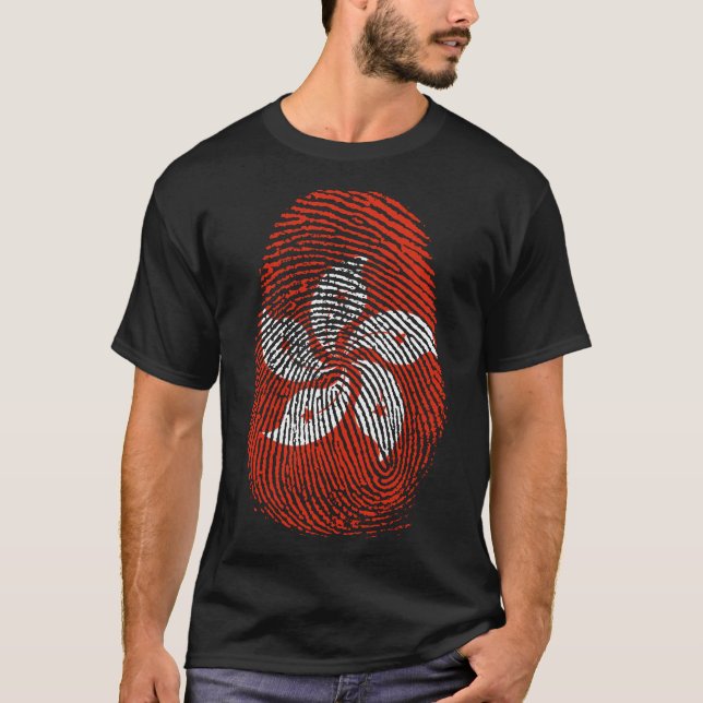Camiseta Impressão de dedo - Hong Kong (Frente)