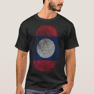 Camiseta Impressão de dedo - Laos