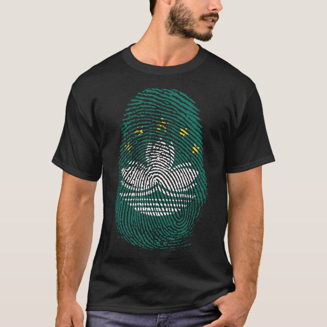 Camiseta Impressão de dedo - Macau (Frente)