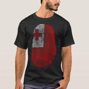 Camiseta Impressão de dedo - Tonga