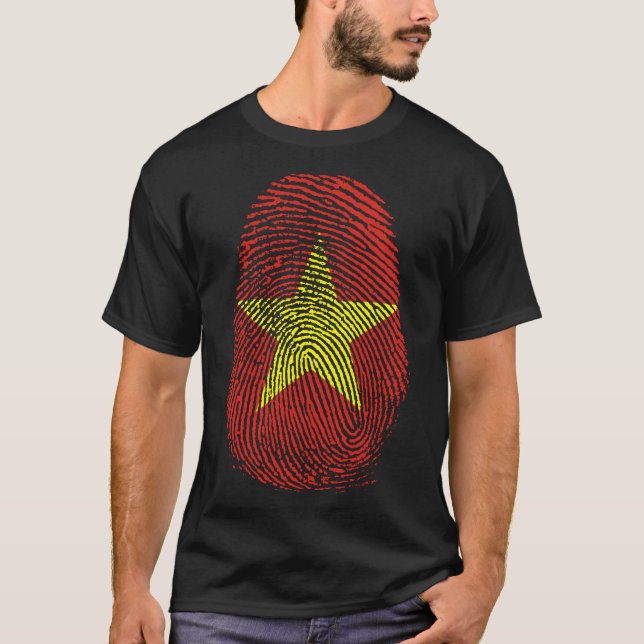 Camiseta Impressão de dedo - Vietnã (Frente)