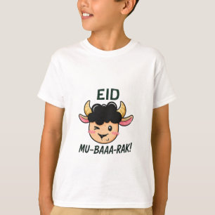 Camiseta Impressão de desenho animado de cabra do Eid