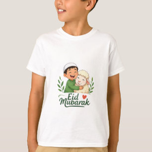 Camiseta Impressão de desenho animado de cabra do Eid
