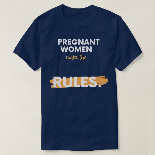 Camiseta Impressão de Engraçado Engraçado Anúncio de Gravid (Frente do Design)