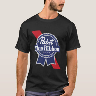 Camiseta Impressão de Estado de Missão de Fita Azul Pabst