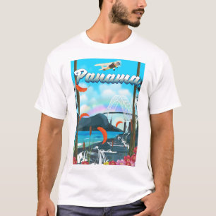 Camiseta impressão de férias no rio Panamá