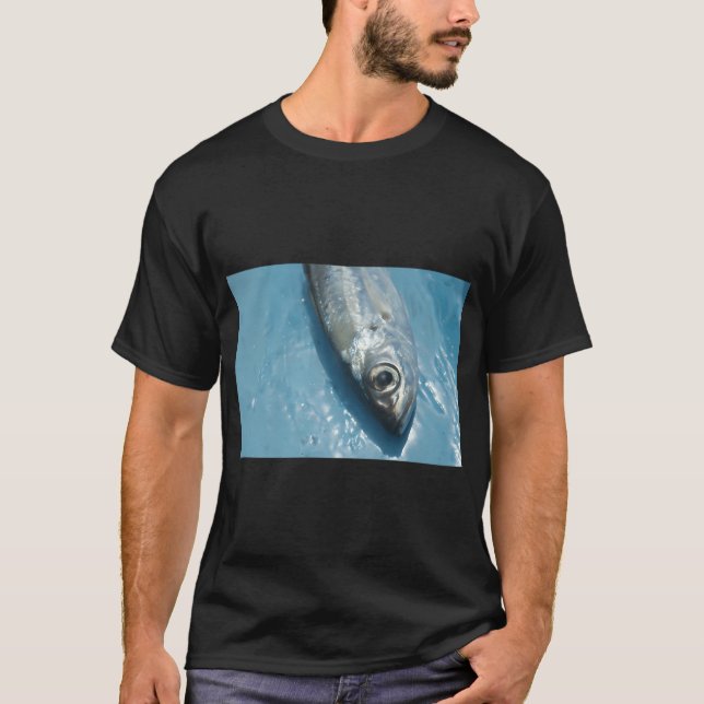 Camiseta impressão de fotografia de peixe (Frente)