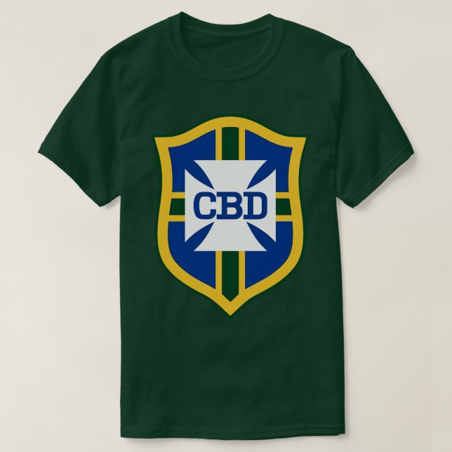 Camiseta Impressão de frente de Jersey da Pele Brasil 1970  (Frente do Design)