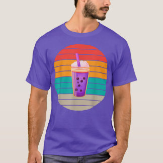 Camiseta Impressão de Gráfico de Chá com Retorna Vintage Bo
