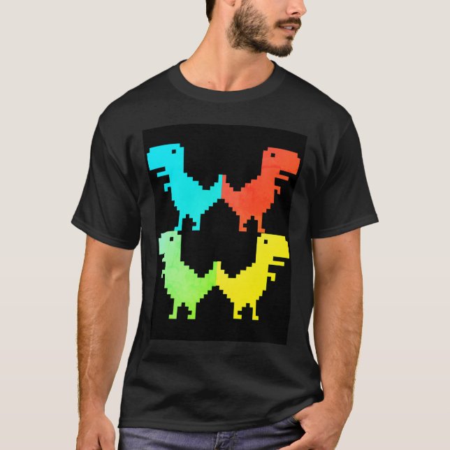 Camiseta impressão de imagem de dinossauro bebê (Frente)