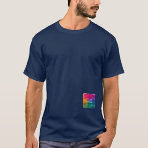 Camiseta Impressão de lado duplo - Adicionar imagem Logotip