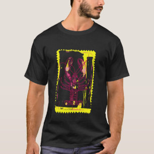 Camiseta Impressão de Lagosta Negrito Bordas Amarelas Vibra