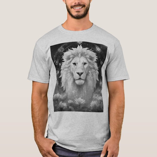 Camiseta impressão de leão (Frente)