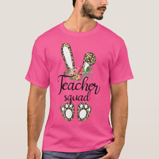 Camiseta Impressão de Leopard Professora de Páscoa na Esqua