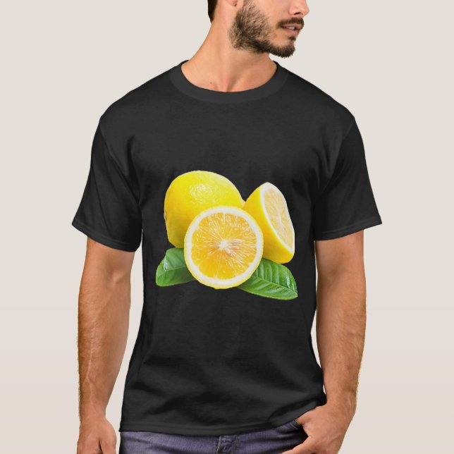 Camiseta Impressão De Limão Em Uma Pré-Imagem Gráfica Amare (Frente)