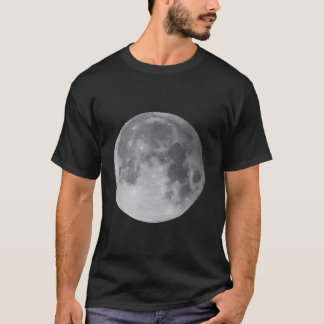 Camiseta Impressão de lua cheia