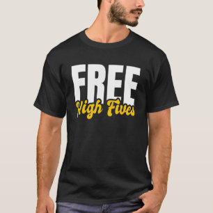 Camiseta Impressão de Mão Alta Livre De Cinco Dedos