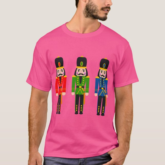 Camiseta Impressão de Natal de Noz-Cracker (Frente)