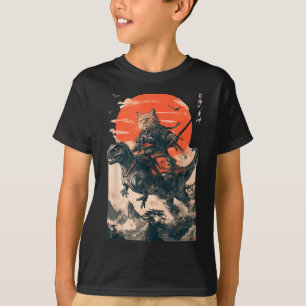 Camiseta Impressão de Onda do Mar do Dinossauro do