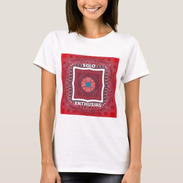 Camiseta Impressão de Padrão de Cultura Sindhi Tradicional (Frente)