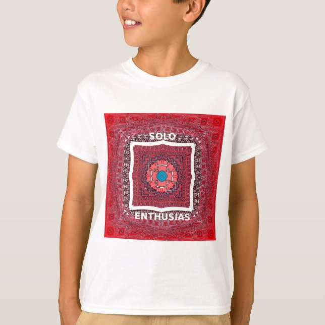 Camiseta Impressão de Padrão de Cultura Sindhi Tradicional (Frente)