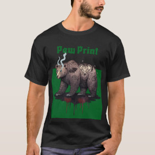 Camiseta Impressão de Pata