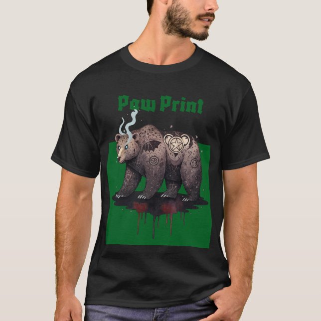 Camiseta Impressão de Pata (Frente)