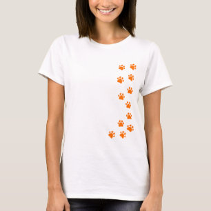 Camiseta impressão de pata - adicione seu próprio nome ou r