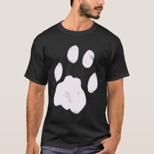 Camiseta Impressão de pata de gato - emblema de estilo Pock