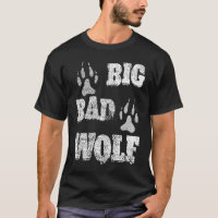 Impressão de pata estressada do lobo mau e grande