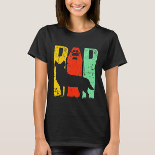 Camiseta Impressão de Pata Fofa Australian Cattle Dog Heele