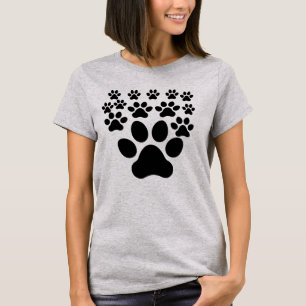 Camiseta Impressão De Pata, Pet Lover
